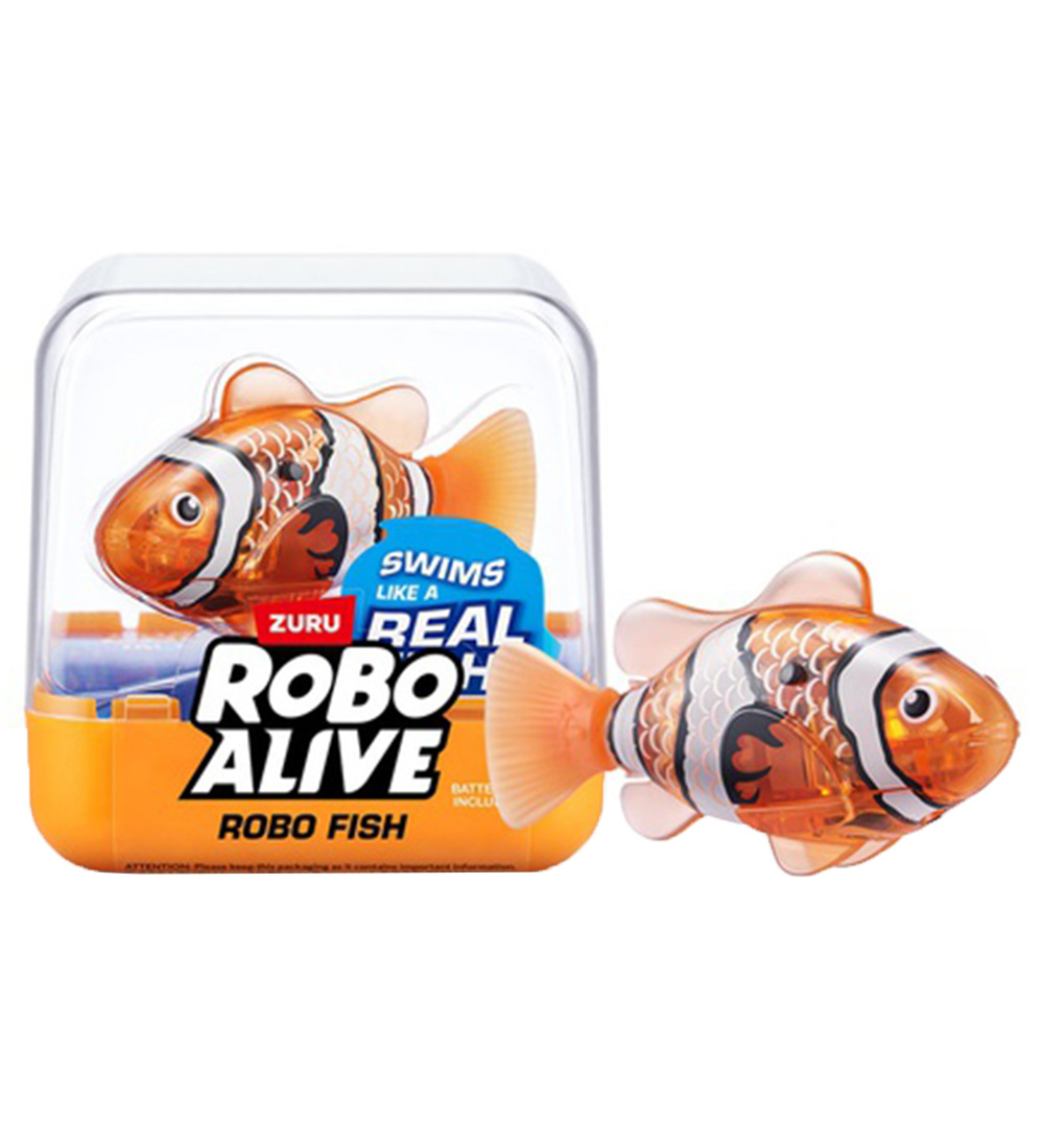 Robo Alive Badelegetøj - Robo Fish - Orange