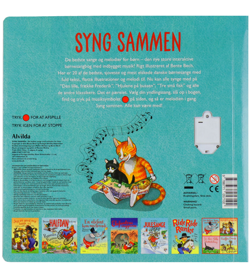 Alvilda Bog m. Lyd - Syng sammen - De bedste sange med melodi