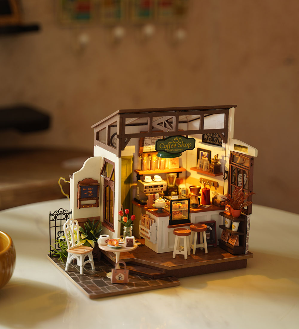 Rolife Miniature-diorama - DIY - Slow Life Café DG162 - 183 Dele
