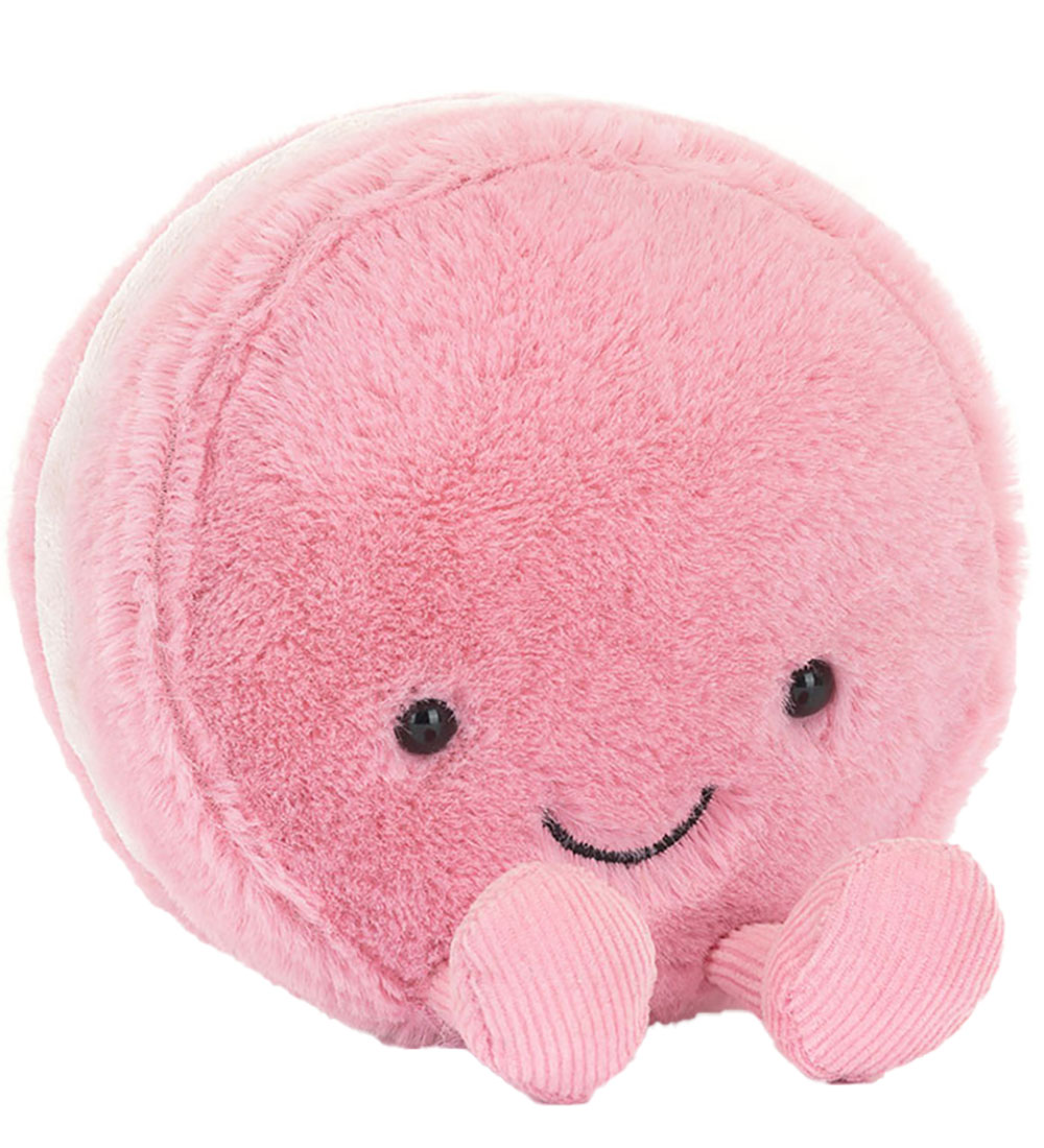 Jellycat Bamse - 12x10 cm - Amuseables Mia Macaron - Framboise