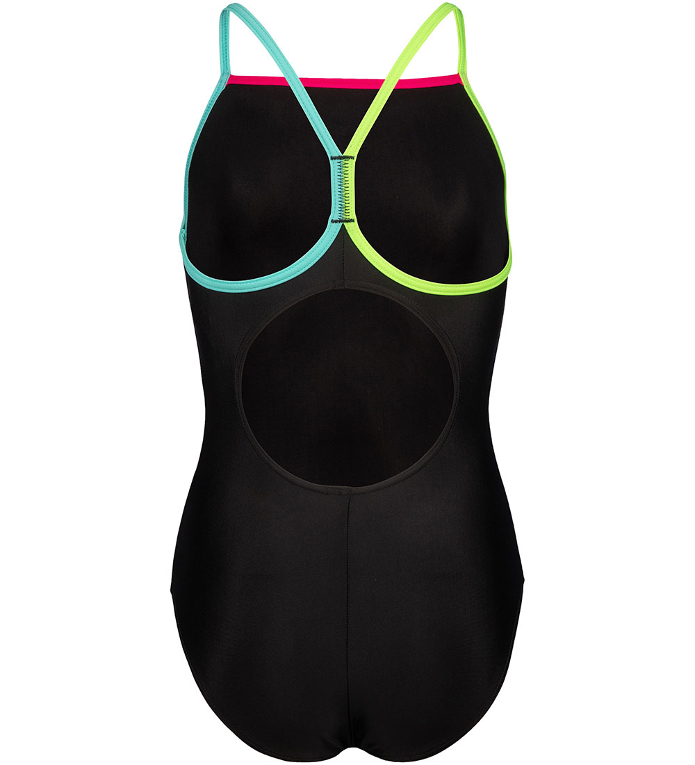 Arena Badedragt - Light Drop - Black/Soft Green