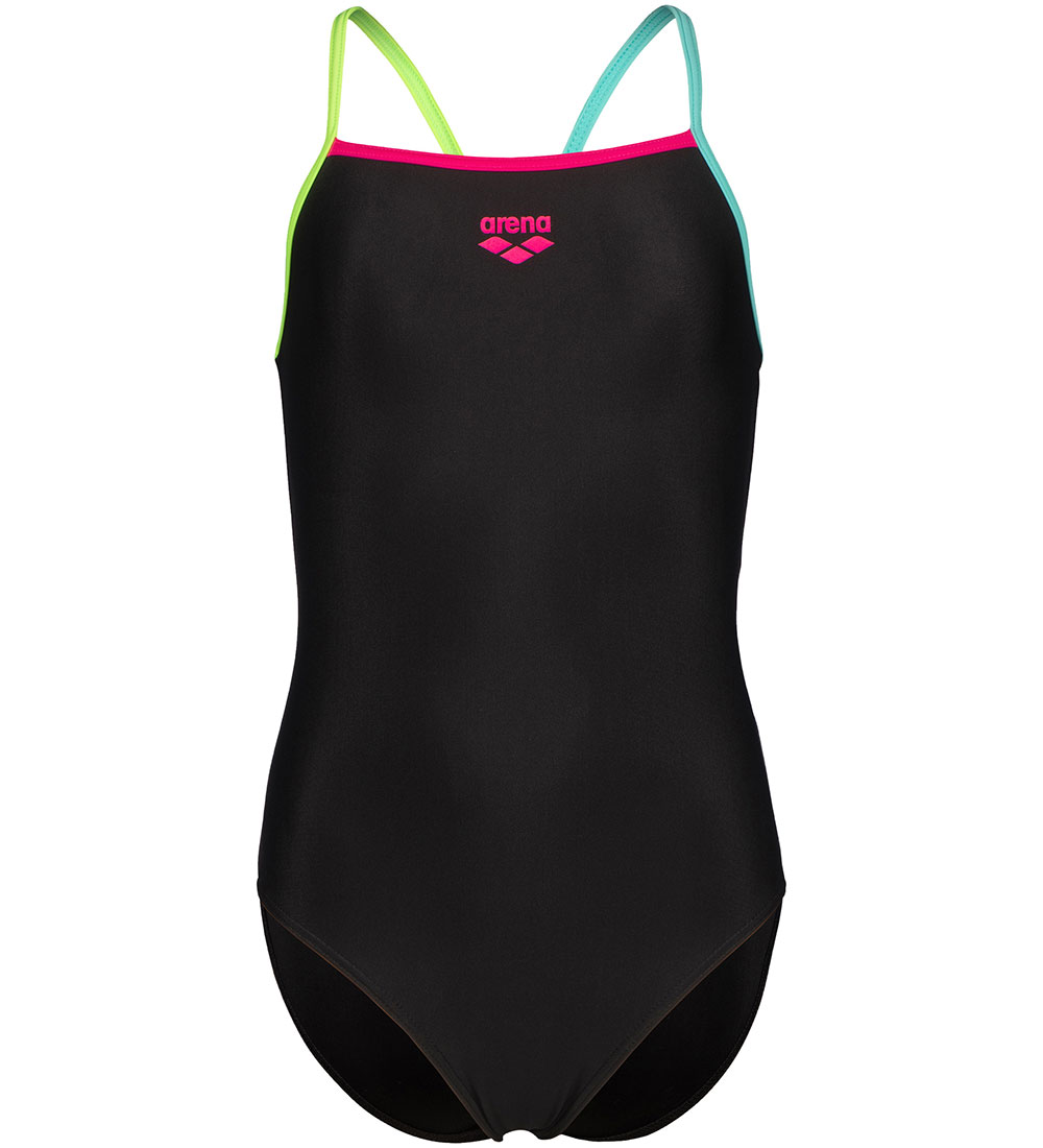Arena Badedragt - Light Drop - Black/Soft Green