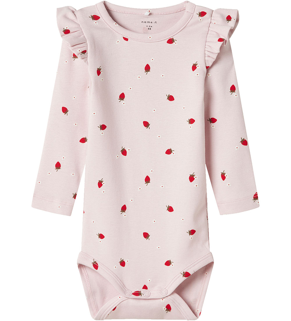 Name It Body l/æ - NbfFilly - Light Lilac m. Jordbær