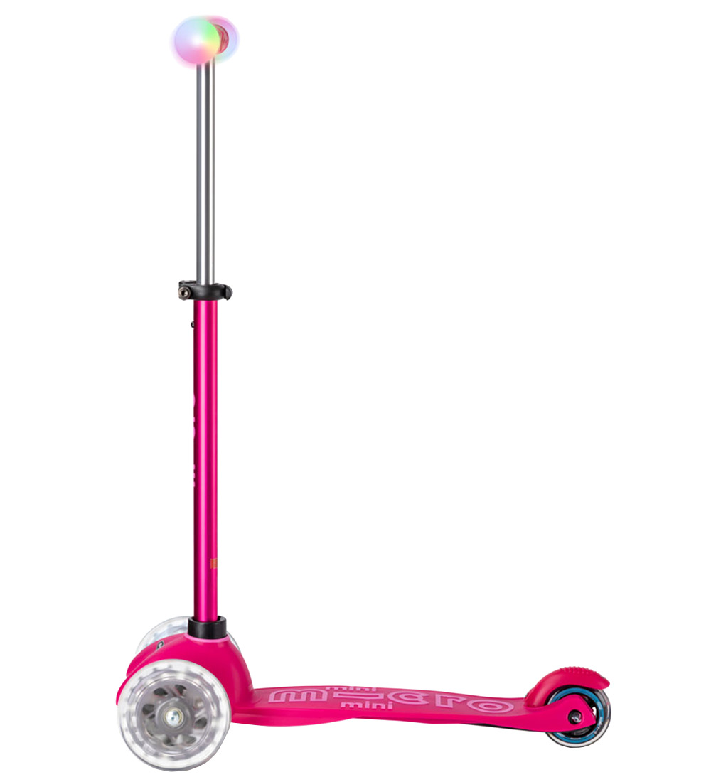 Micro Løbehjul - Mini2grow Deluxe Magic LED - Pink