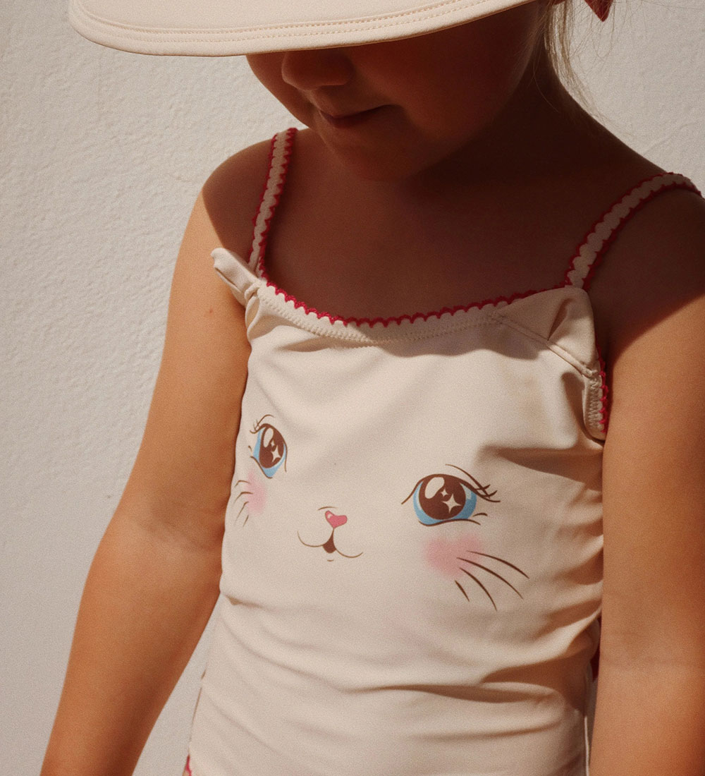 Konges Sløjd Badehat - Kitty Cat Sun - Soft Pink