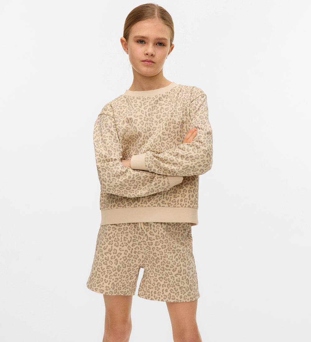 Vero Moda Girl Sweatshirts - VmBrenda - Birch/Leo