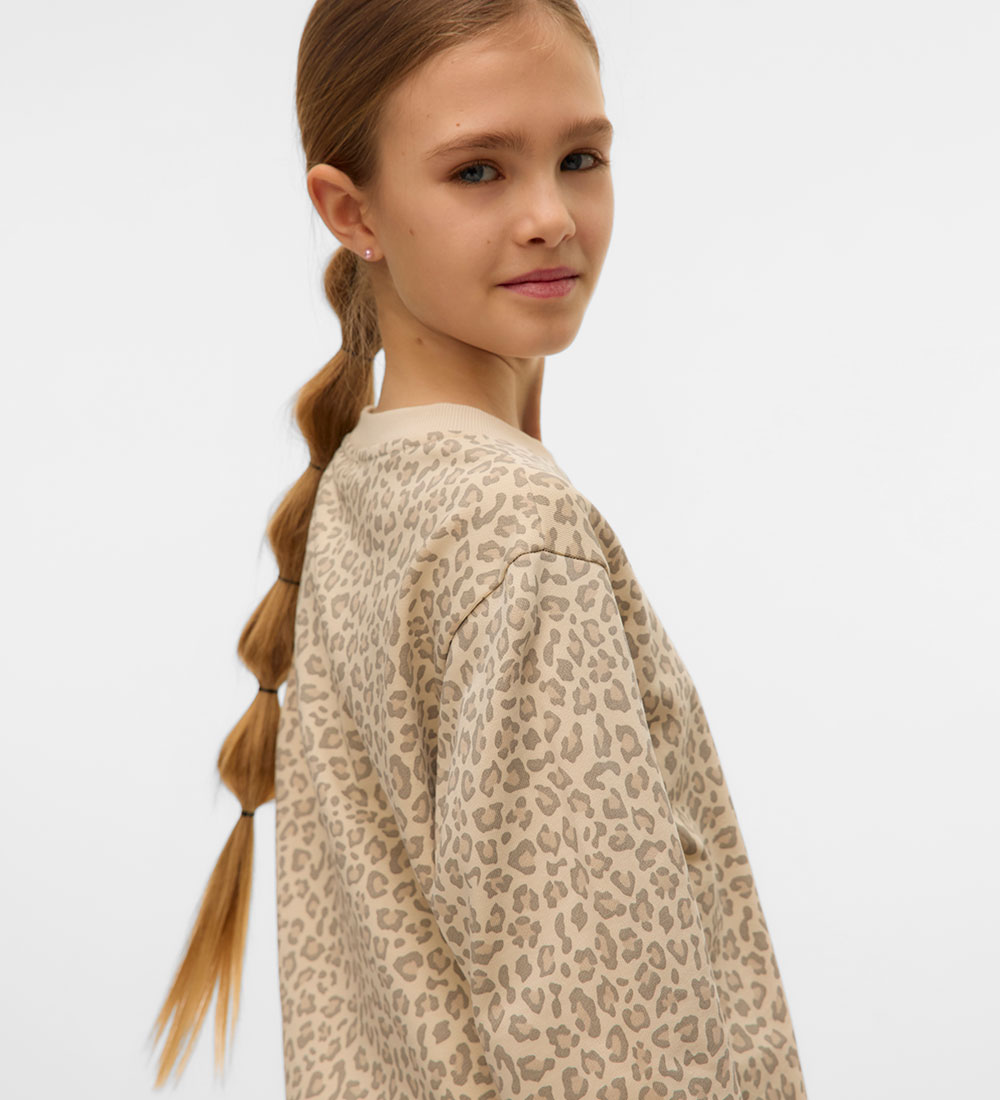 Vero Moda Girl Sweatshirts - VmBrenda - Birch/Leo