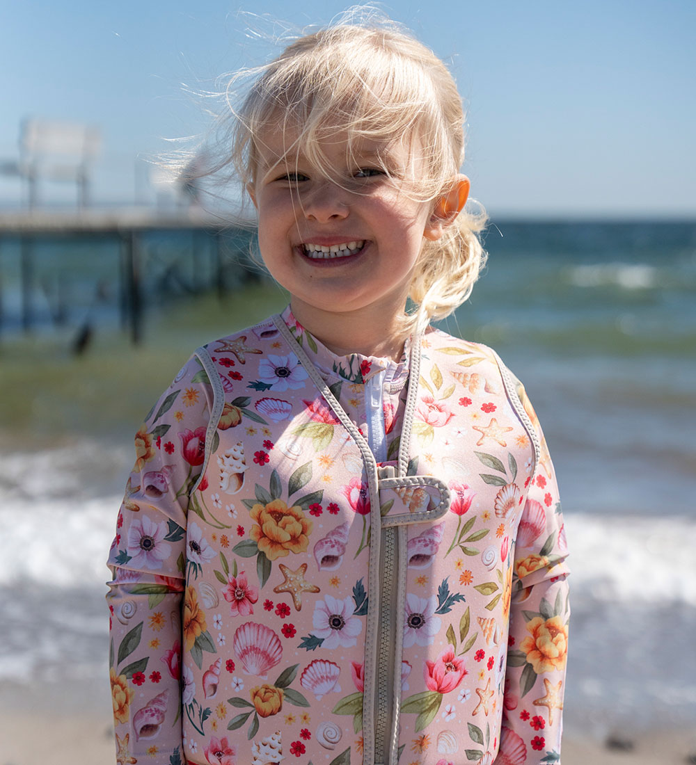 Filibabba Svømmevest - 3-4 År - UV50+ - Ocean Blossom
