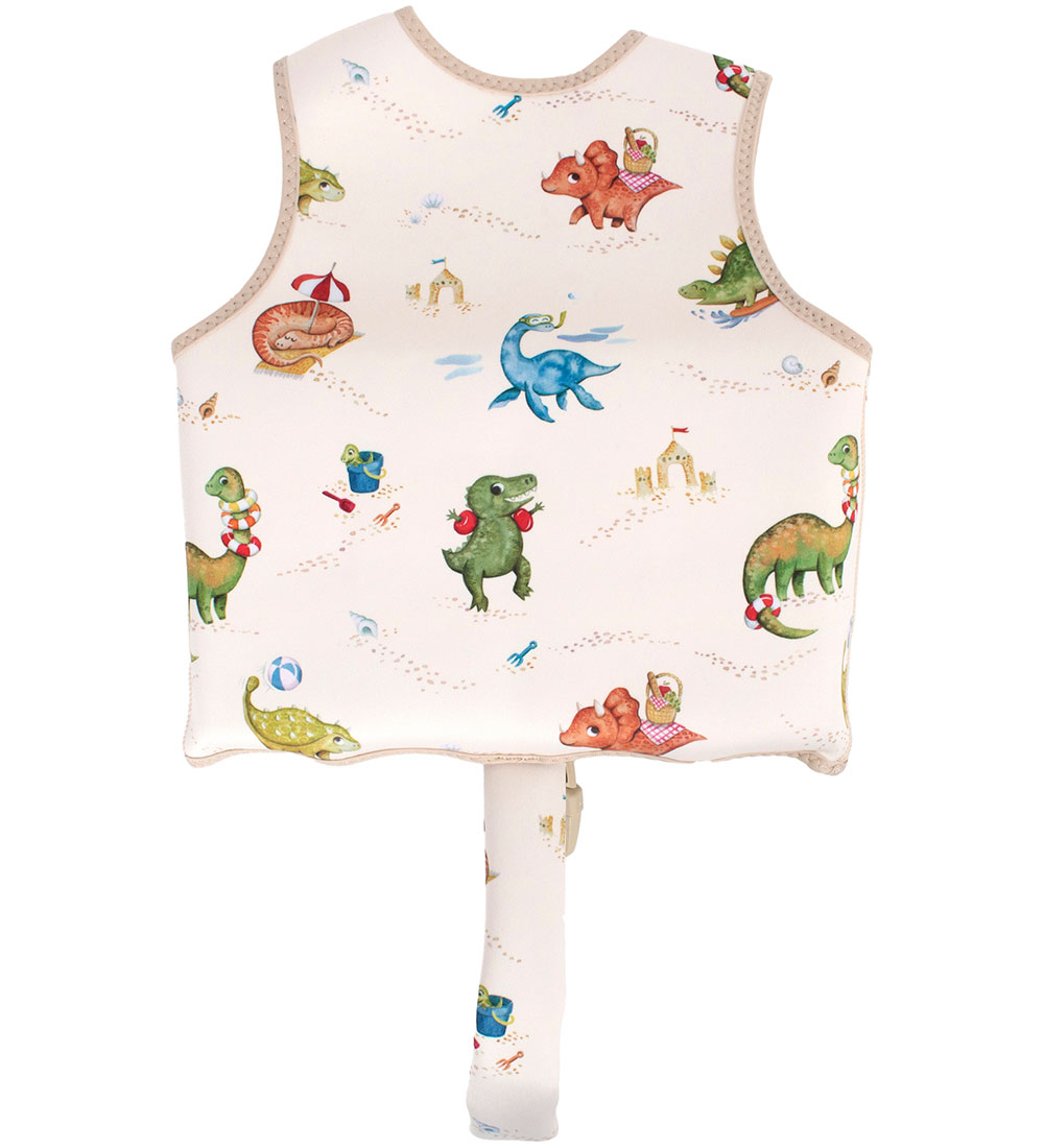Filibabba Svømmevest - 5-6 År - UV50+ - Dino Beach