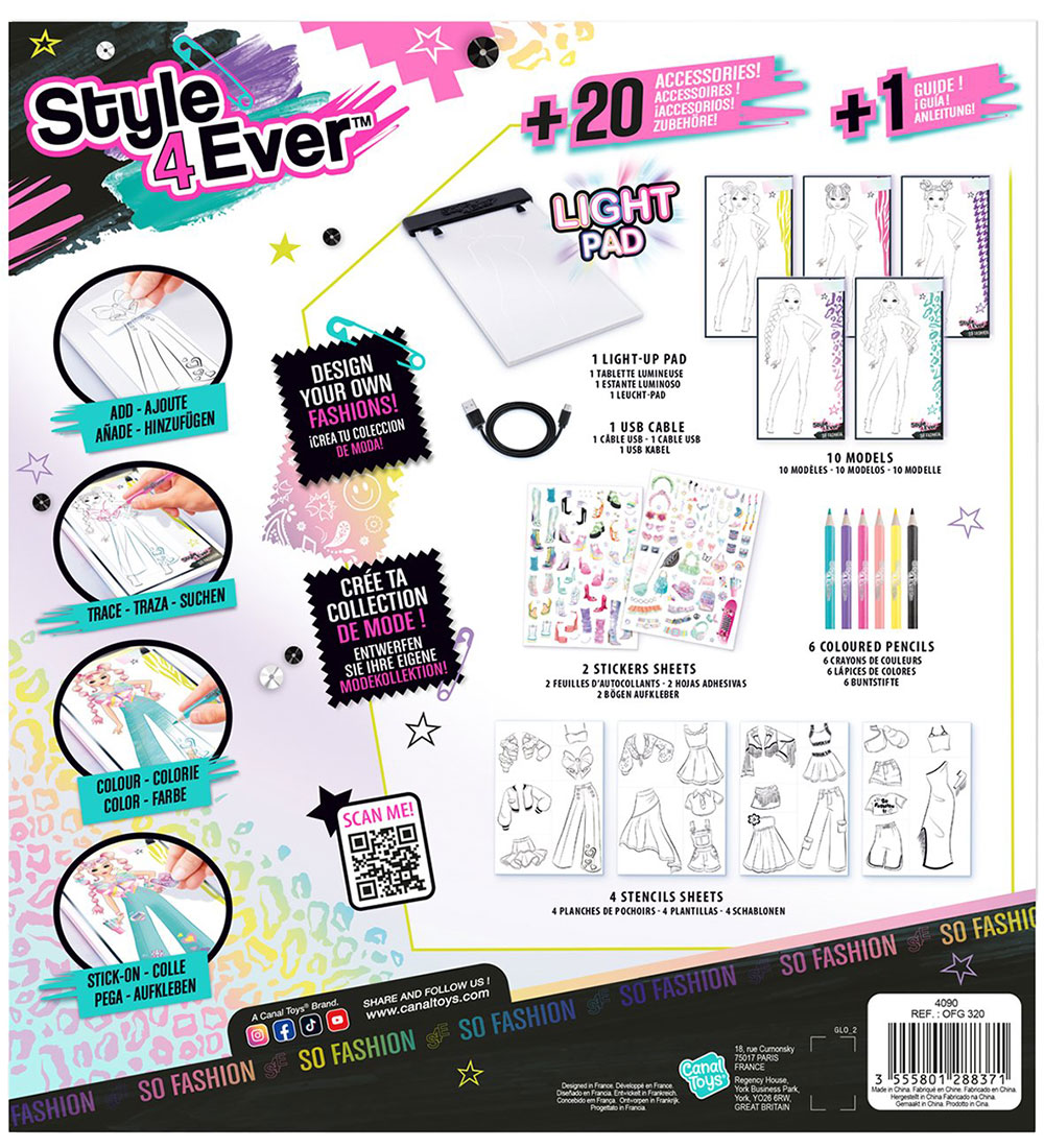 Style 4 Ever Fashion Designer Pad m. Lys