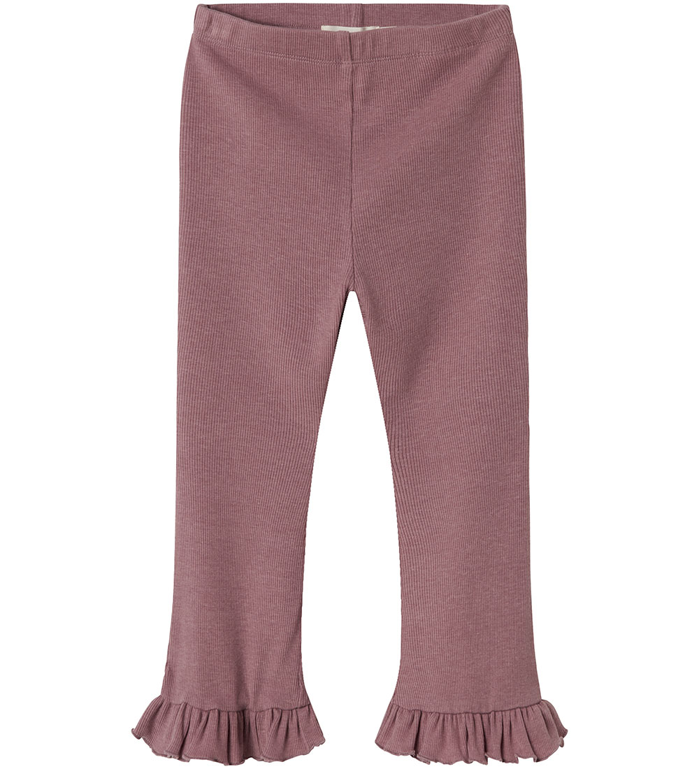 Lil Atelier Leggings - Rib - NmfDarla - Nostalgia Rose