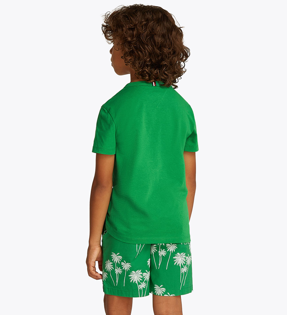 Tommy Hilfiger T-shirt - Palm Print - Radiant Green