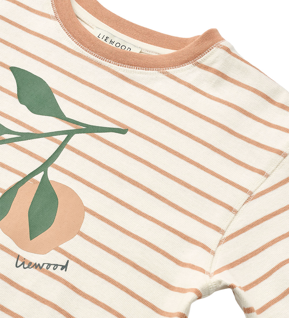 Liewood T-shirt - Tyler - Peach / Stripe Tuscany Rose