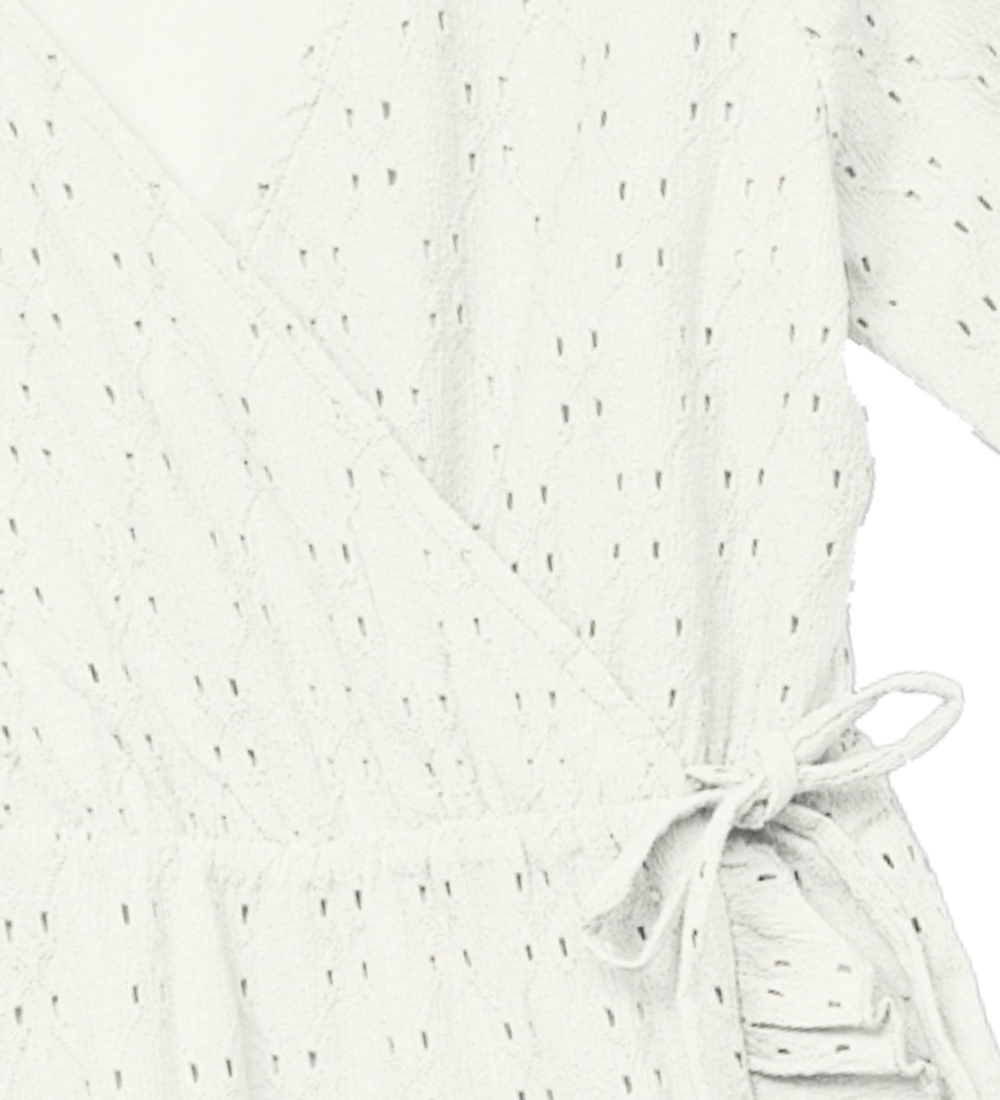 Vero Moda Girl Kjole - VmLacely - Snow White m. Hulmønster