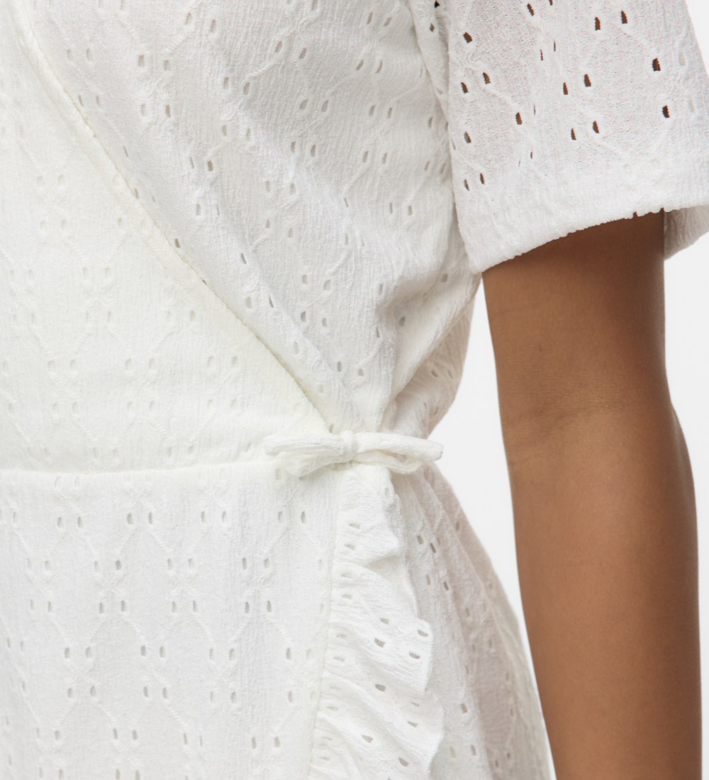 Vero Moda Girl Kjole - VmLacely - Snow White m. Hulmønster