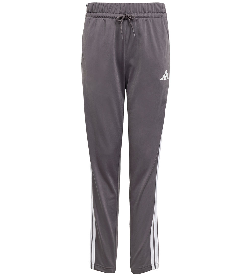 adidas Performance Sweatsæt - J 3S TIBERIO TS - GRESTR/WHITE/POW