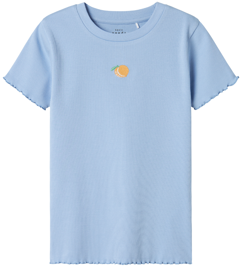Name It T-shirt - NkfVivemma - Rib - Serenity/Peach