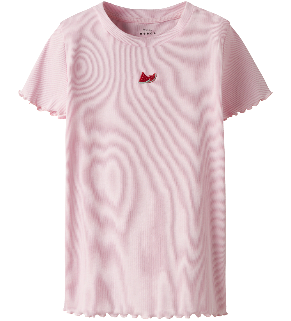 Name It T-shirt - NkfVivemma - Rib - Ballerina/Watermelon Slice