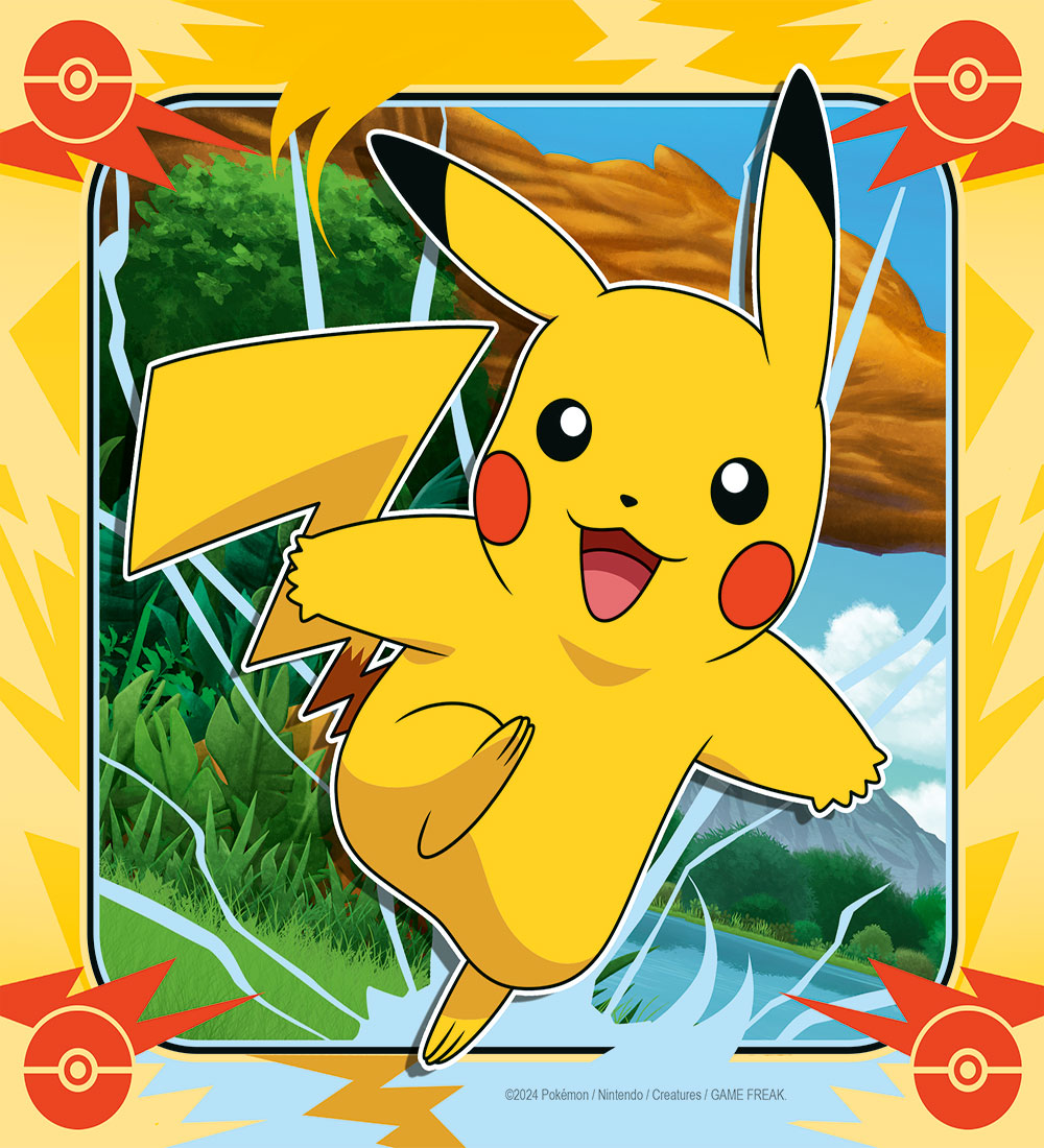 Ravensburger Puslespil - 3x49 Brikker - Pokémon