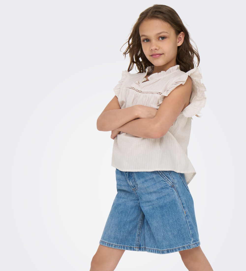 Kids Only Top - KogDaimi - Feather Gray/White