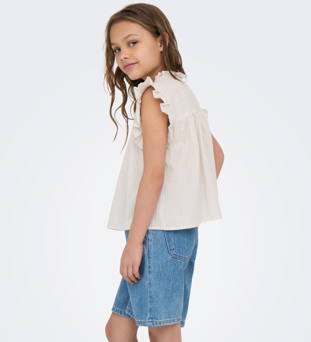 Kids Only Top - KogDaimi - Feather Gray/White