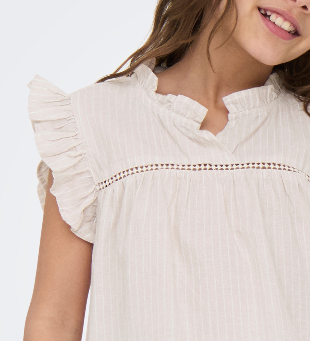 Kids Only Top - KogDaimi - Feather Gray/White