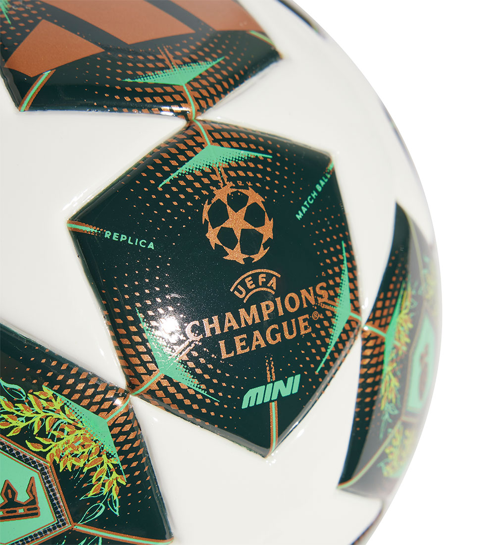 adidas Performance Fodbold - UCL MINI - WHITE/SHAGRN/SSLIME