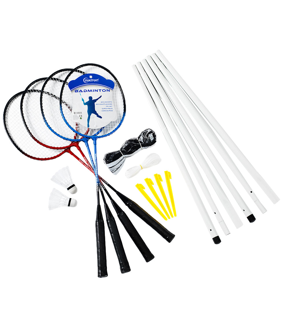 Bex Sport Badmintonsæt - Sunsport - 4 Rackets Complete Set
