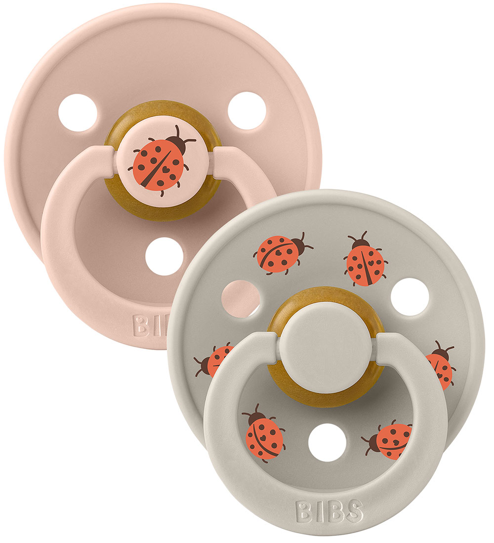 BIBS Colour Sutter - Str. 2 - 2-pak - Rund - Blush Mix