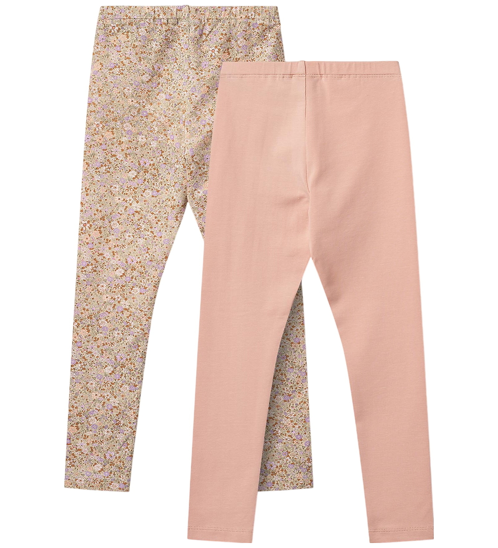 Wheat Leggings - 2-pak - Jules - Lilac Flower Meadow