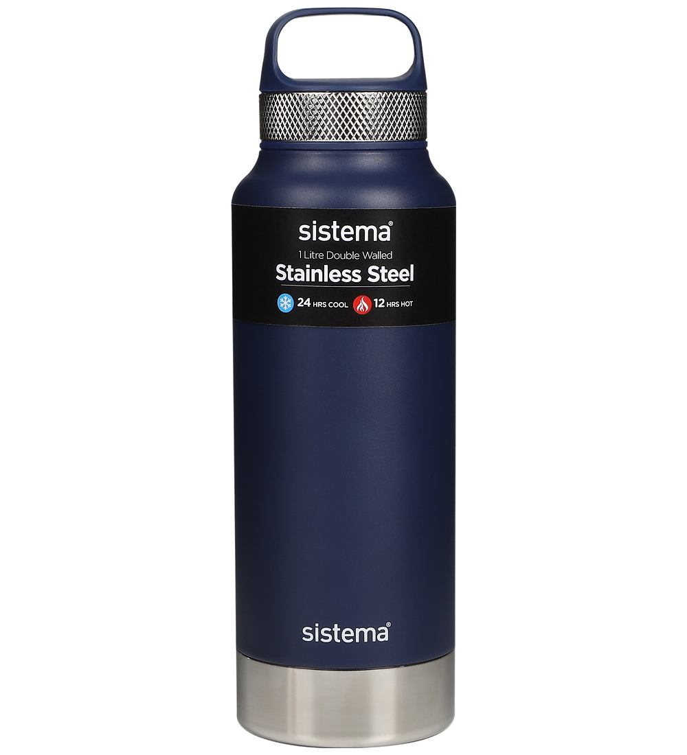 Sistema Termoflaske - Stainless Steel - 1L - Blå