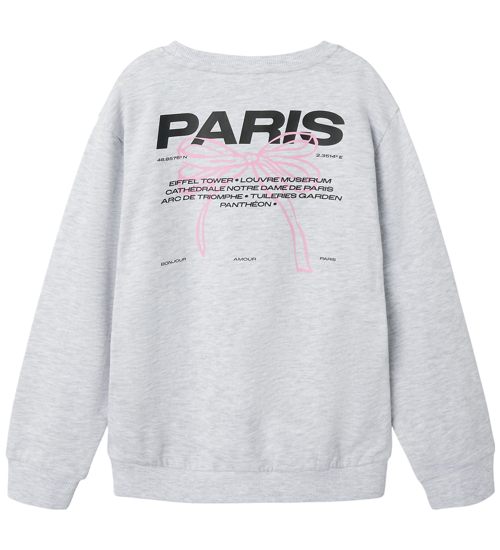 Name It Sweatshirt - NkfDaimy - Lysegråmeleret