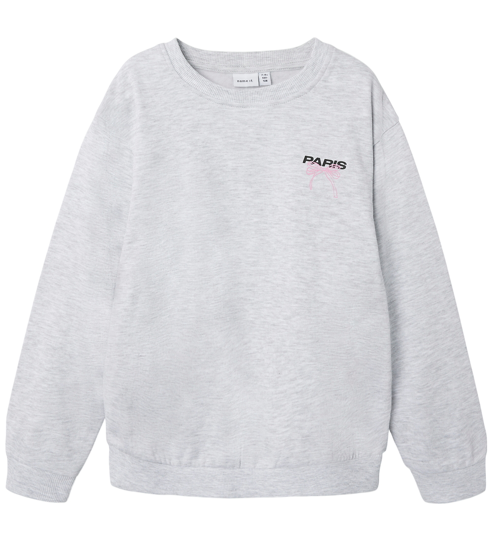 Name It Sweatshirt - NkfDaimy - Lysegråmeleret