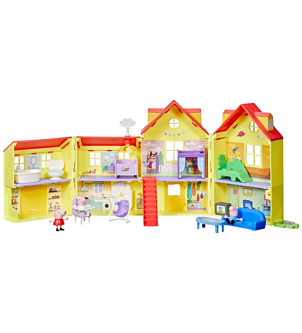 Gurli Gris Dukkehus - 80 cm - Peppa's Big Family House