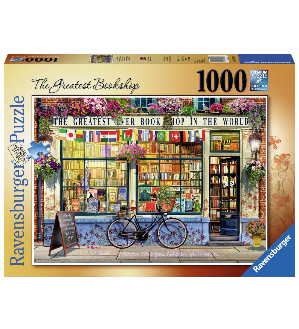Ravensburger Puslespil - 1000 Brikker - The Greatest Bookshop