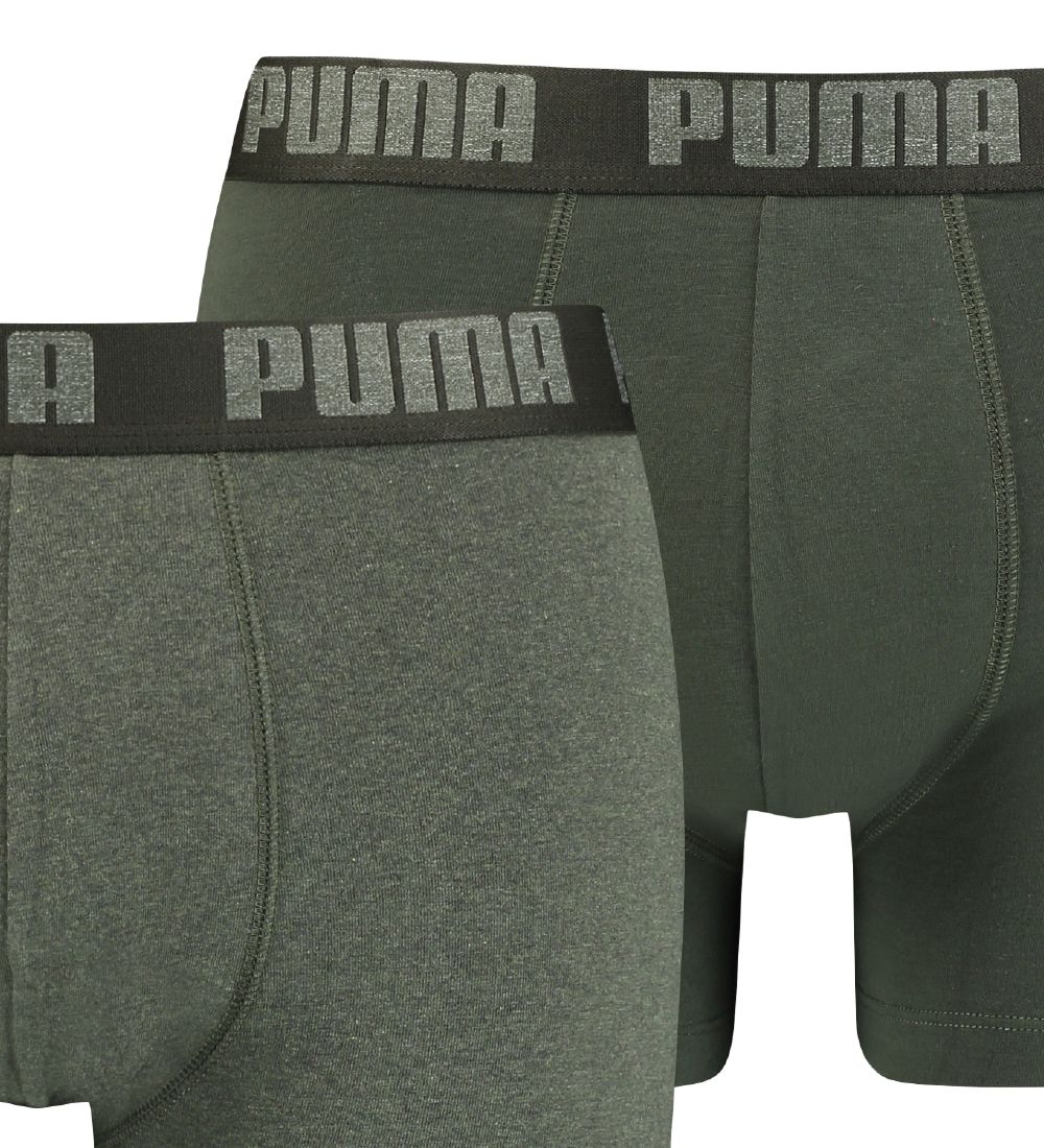 Puma Boxershorts - Basic - 2-pak - Armygrøn