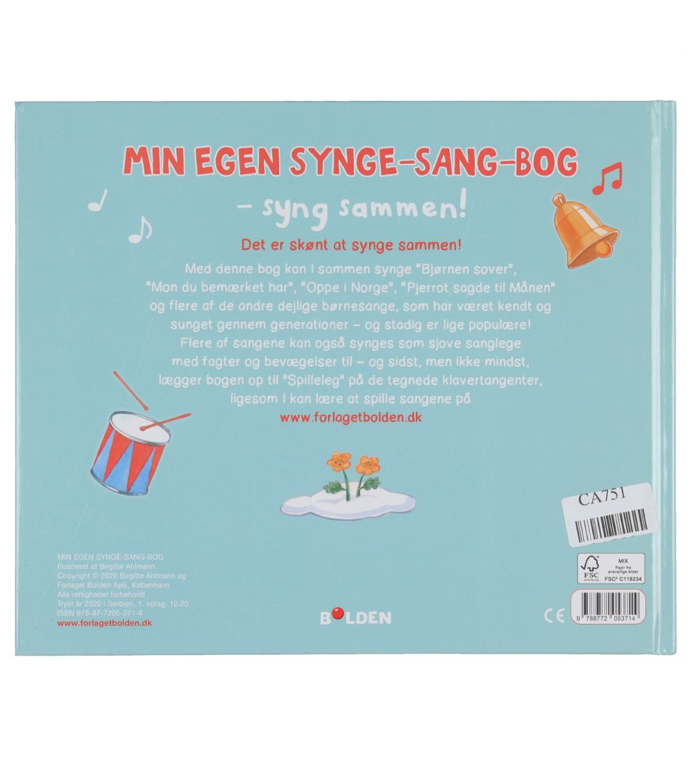 Forlaget Bolden Bog - Min Egen Synge-Sang-Bog - Dansk
