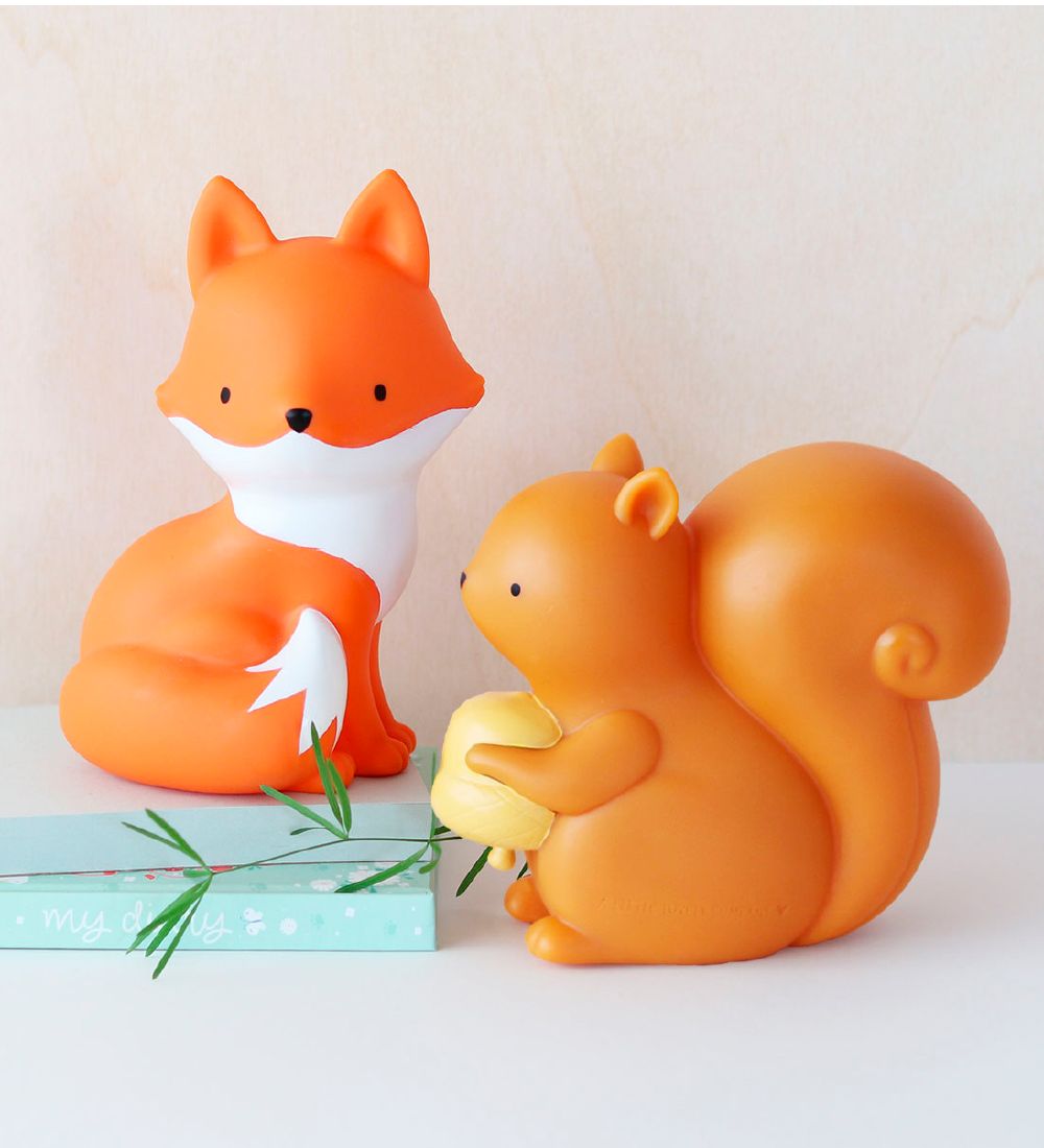 A Little Lovely Company Lampe - 12,5 cm - Squirrel - Lysebrun