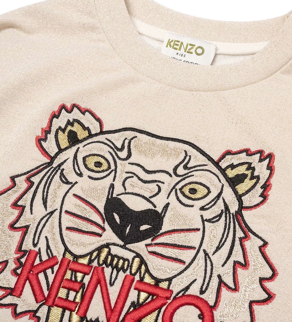 Kenzo Sweatshirt - Exclusive Edition - Gold Yellow/Rd m. Tiger