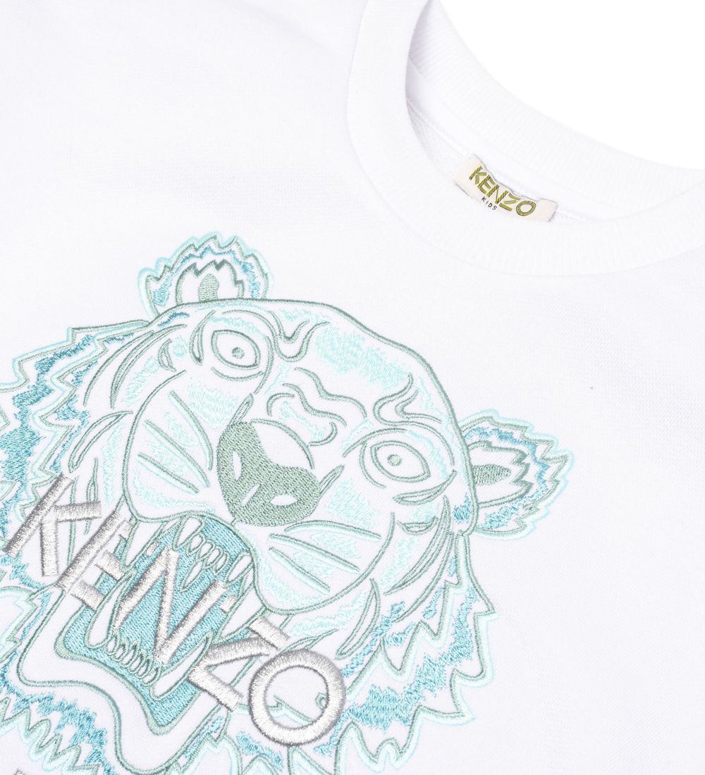 Kenzo Sweatshirt - Hvid/Sølv m. Tiger