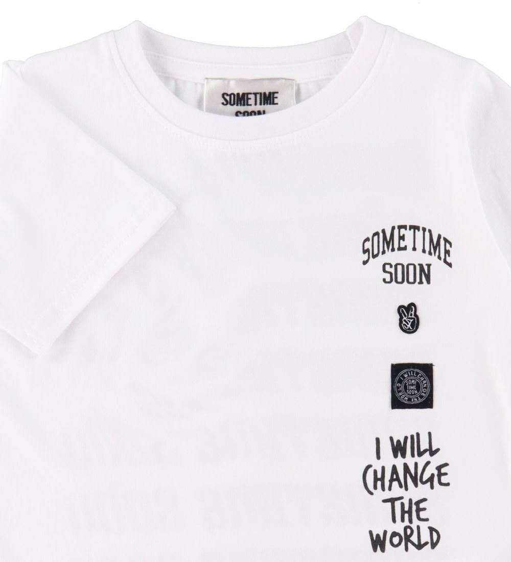 Sometime Soon T-shirt - Merlin - Hvid