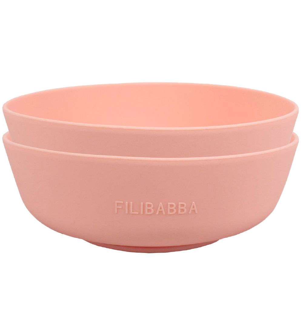 Filibabba Skål - 2-pak - Silikone - Peach