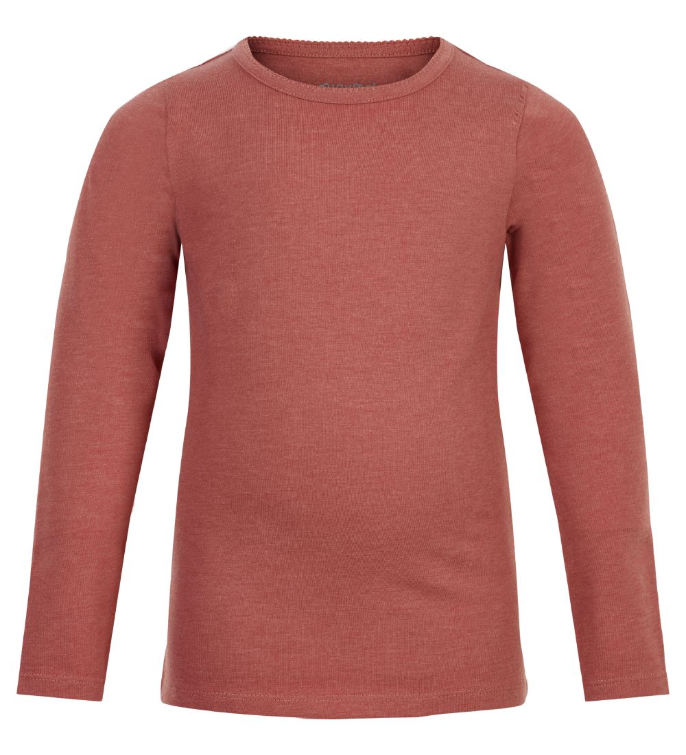 Minymo Bluse - 2-pak - Canyon Rose/Hvid m. Blomster