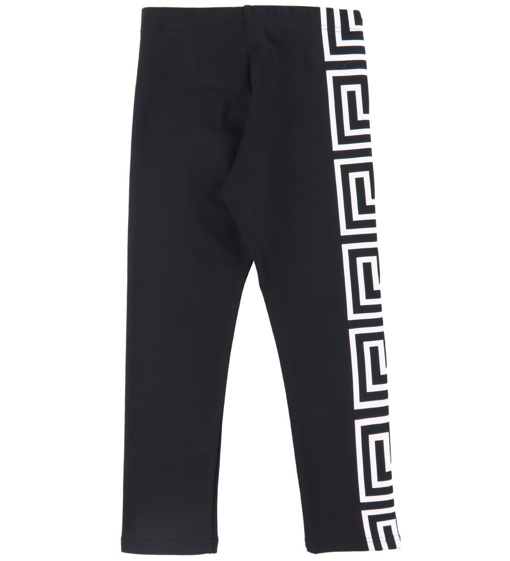 Versace Leggings - Greca - Sort/Hvid