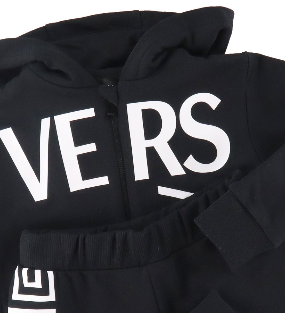 Versace Sweatsæt - Logo Print - Sort/Hvid
