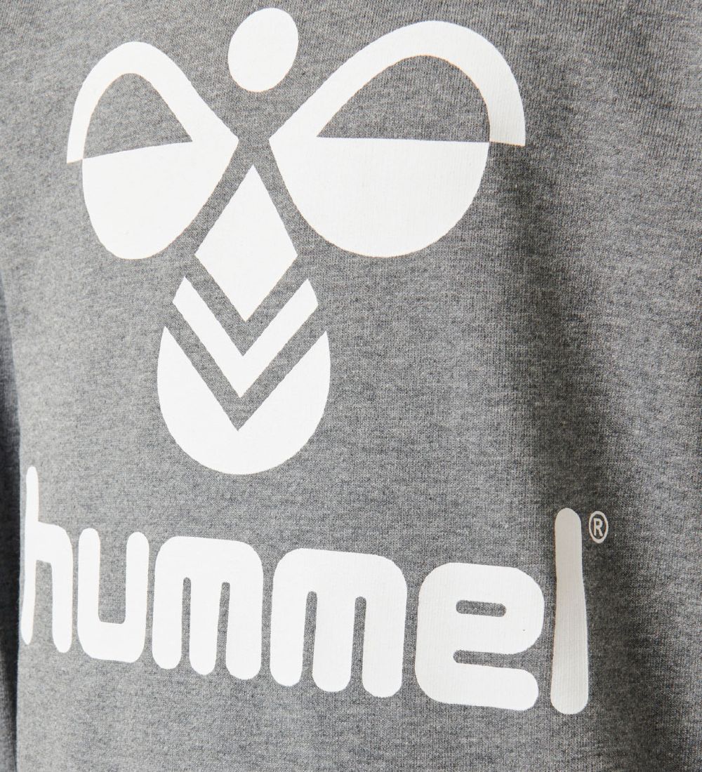 Hummel Sweatshirt - Dos - Gråmeleret