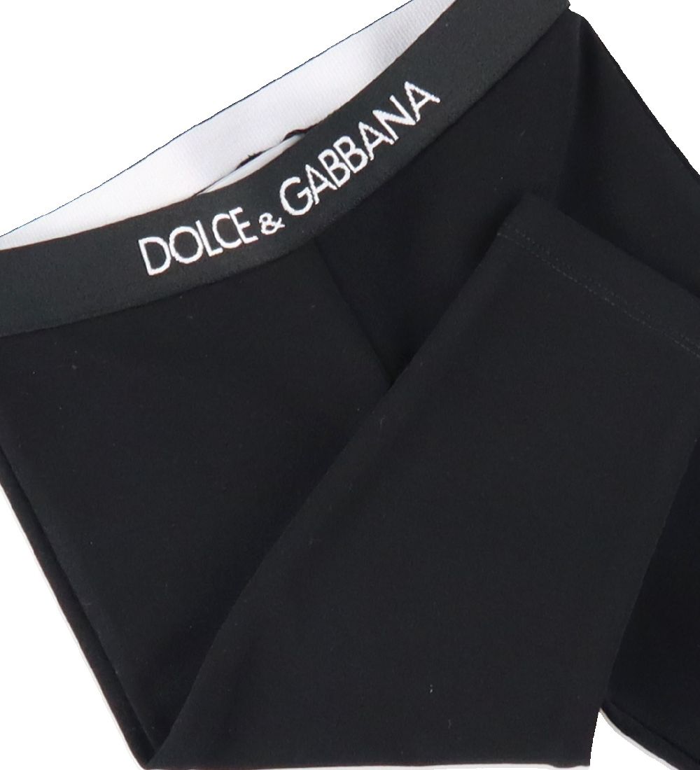 Dolce & Gabbana Leggings - 90's - Sort