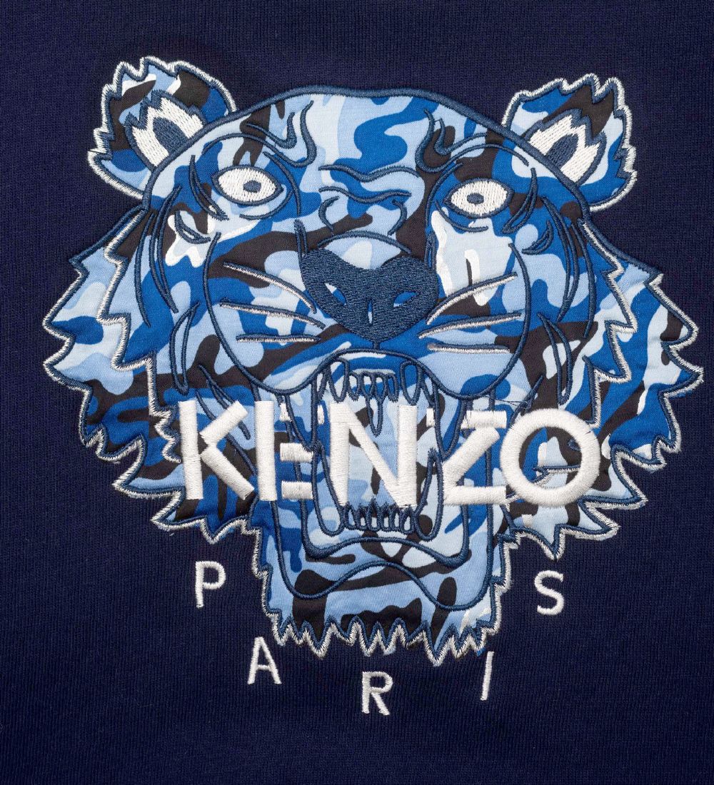 Kenzo Sweatshirt - Electric Blue m. Tiger