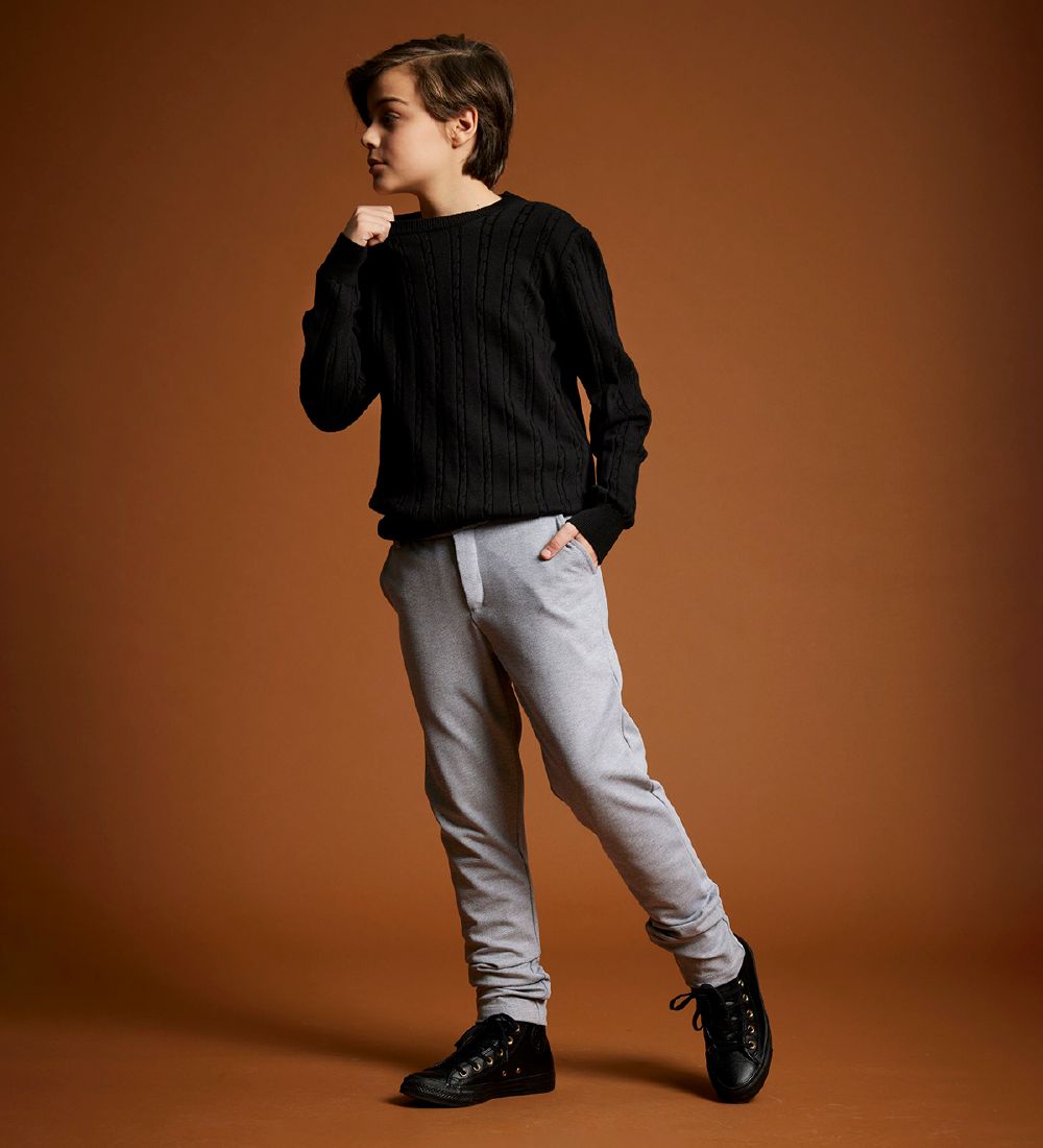 Bruuns Bazaar Bukser - Anker - Light Grey Melange
