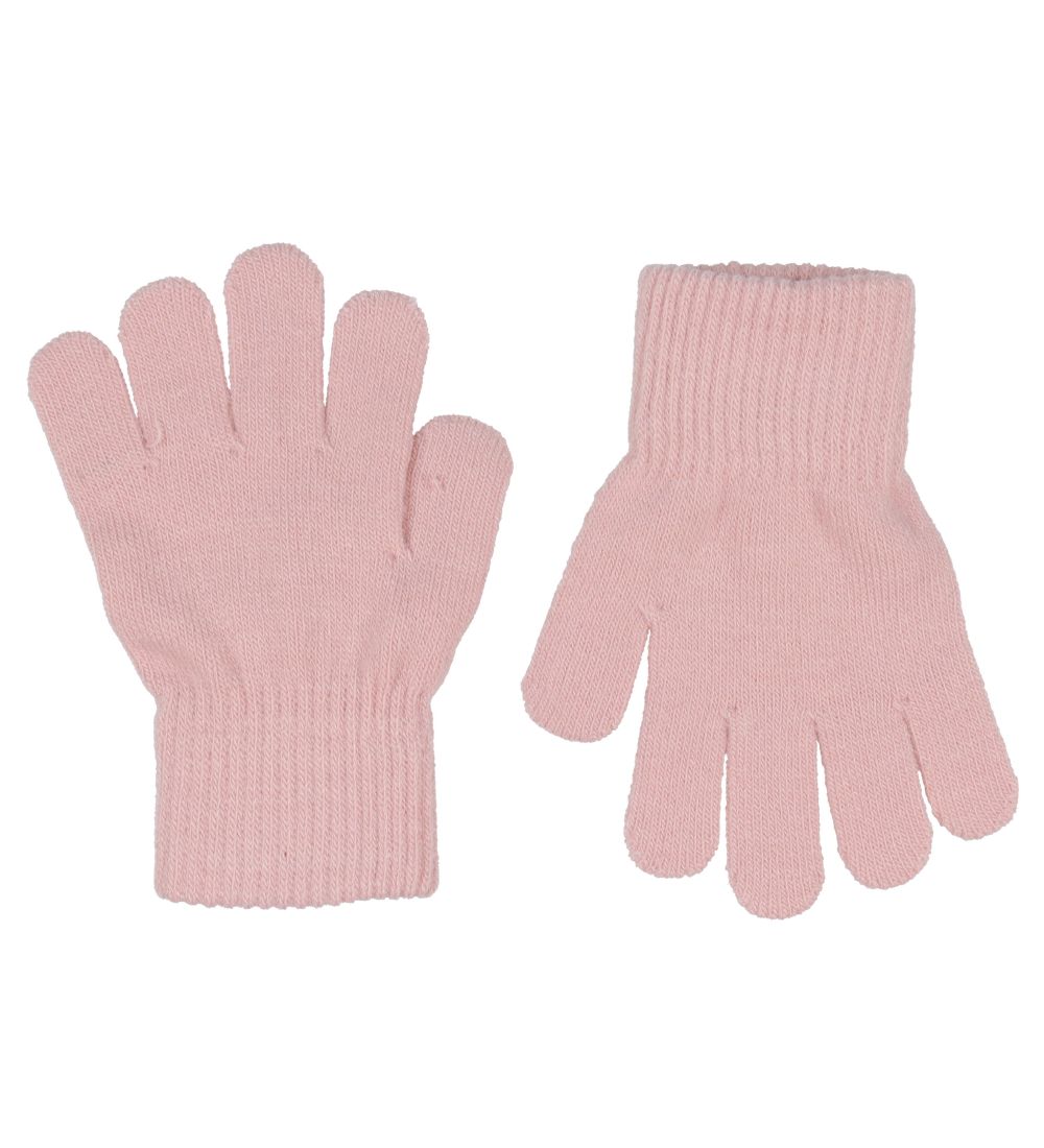 Melton Handsker - Strik - 2-pak - Mørkegrå/Rosa